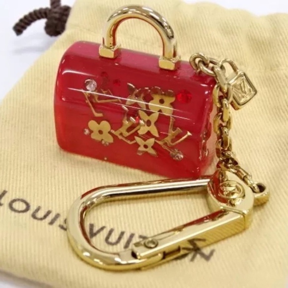 Louis Vuitton Handbags - ⛔️SOLD⛔️ Key Charm Inclusion Red Speedy Bag Motif